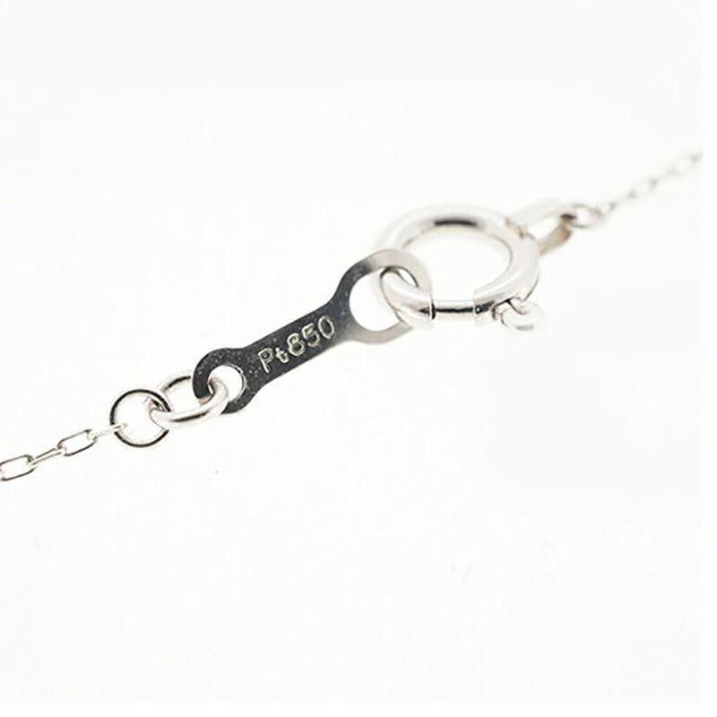 【ju175】 ネックレス Pt850 プラチナ Pt900 プラチナ ダイヤモンド 0.10ct 未使用【中古】レディース