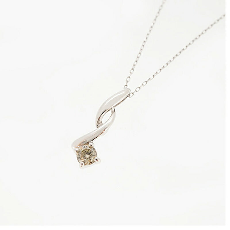 【ju177】 ネックレス Pt900 プラチナ ダイヤモンド 0.10ct 未使用【中古】レディース
