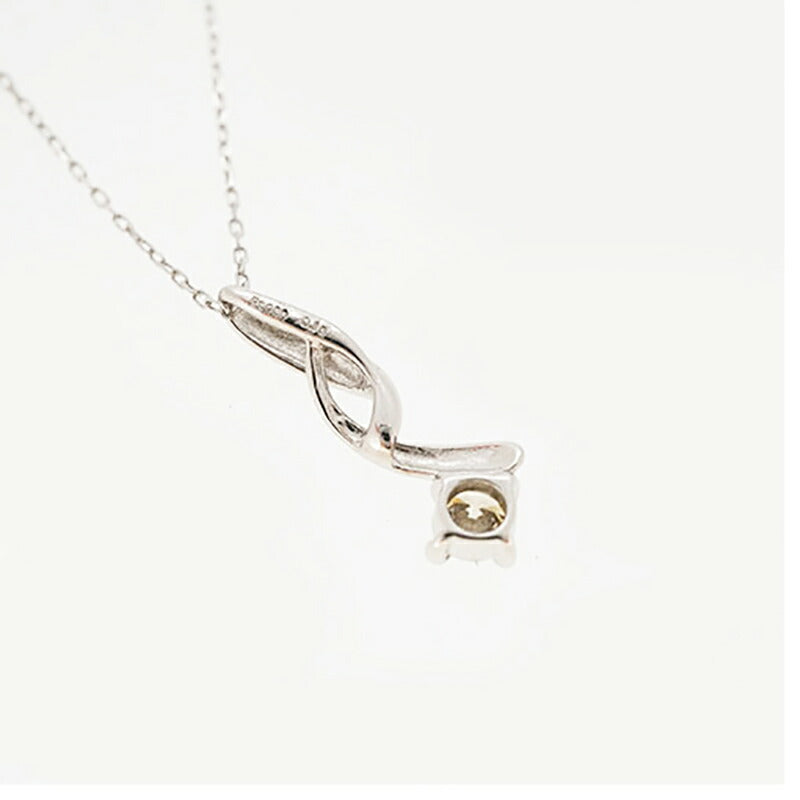 【ju177】 ネックレス Pt900 プラチナ ダイヤモンド 0.10ct 未使用【中古】レディース