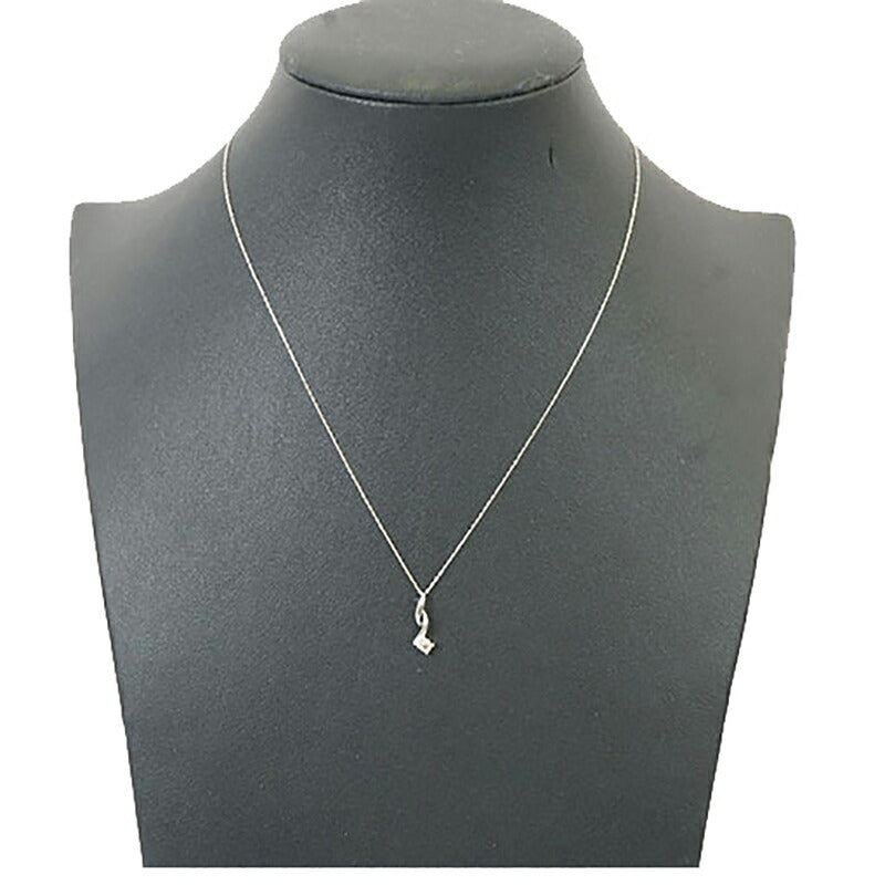 【ju177】 ネックレス Pt900 プラチナ ダイヤモンド 0.10ct 未使用【中古】レディース