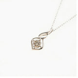 【ju178】 ネックレス Pt850 プラチナ Pt900 プラチナ ダイヤモンド 0.10ct【中古】レディース