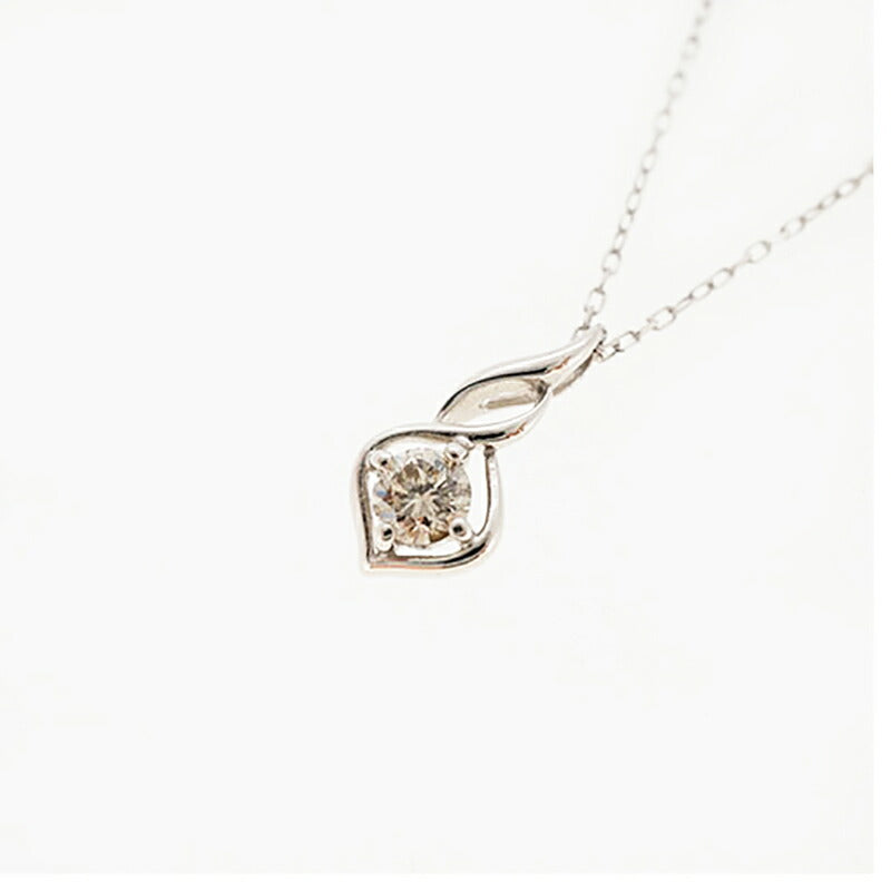【ju178】 ネックレス Pt850 プラチナ Pt900 プラチナ ダイヤモンド 0.10ct【中古】レディース