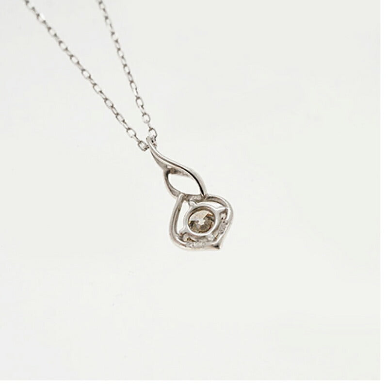 【ju178】 ネックレス Pt850 プラチナ Pt900 プラチナ ダイヤモンド 0.10ct【中古】レディース