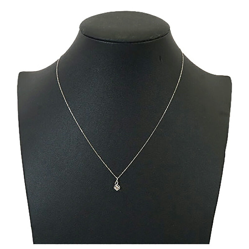 【ju178】 ネックレス Pt850 プラチナ Pt900 プラチナ ダイヤモンド 0.10ct【中古】レディース