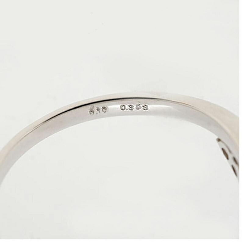 【ju183】 リング パヴェ Pt900 プラチナ ダイヤモンド 0.1ct 11号 未使用【中古】レディース