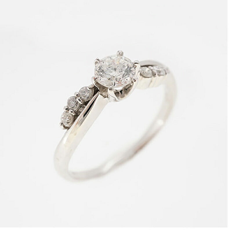 【ju184】 リング 一粒ダイヤ Pt900 プラチナ ダイヤモンド 0.342ct 11号 未使用【中古】レディース