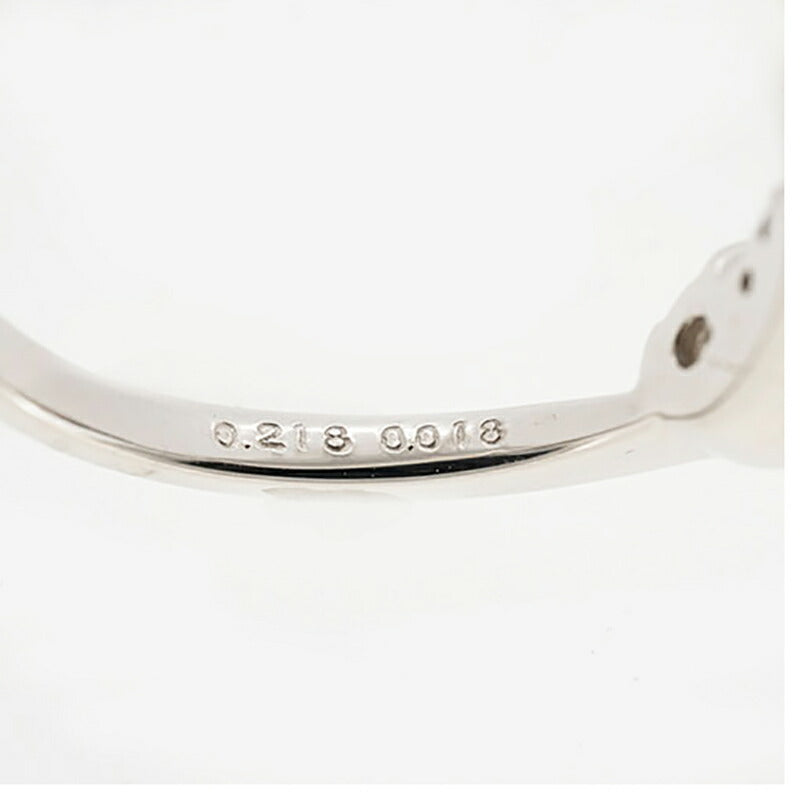 【ju187】 リング 一粒ダイヤ Pt900 プラチナ ダイヤモンド 0.218ct 10号 未使用【中古】レディース