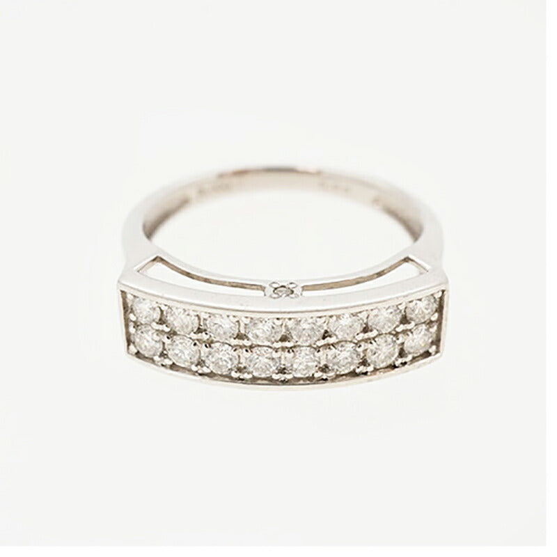【ju194】 リング Pt900 プラチナ ダイヤモンド 0.5ct 11.5号 未使用【中古】レディース