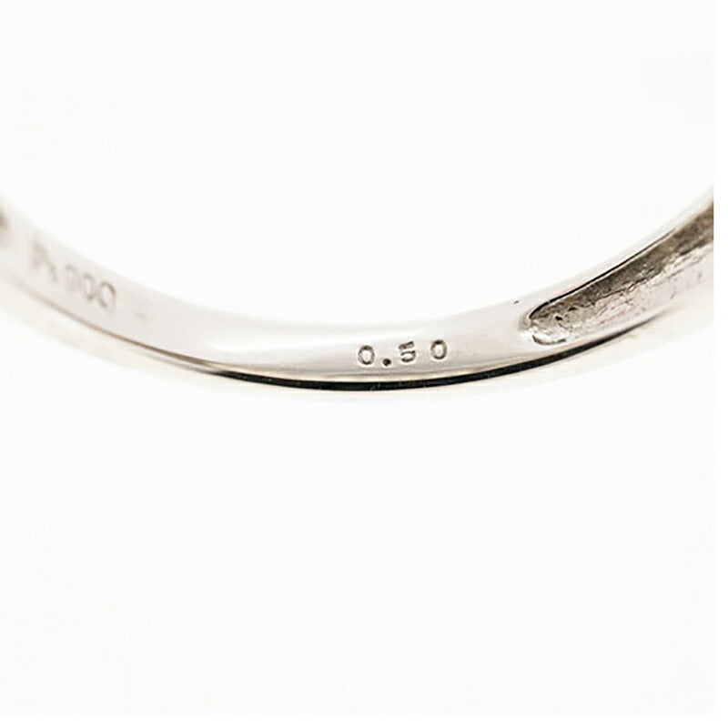 【ju194】 リング Pt900 プラチナ ダイヤモンド 0.5ct 11.5号 未使用【中古】レディース