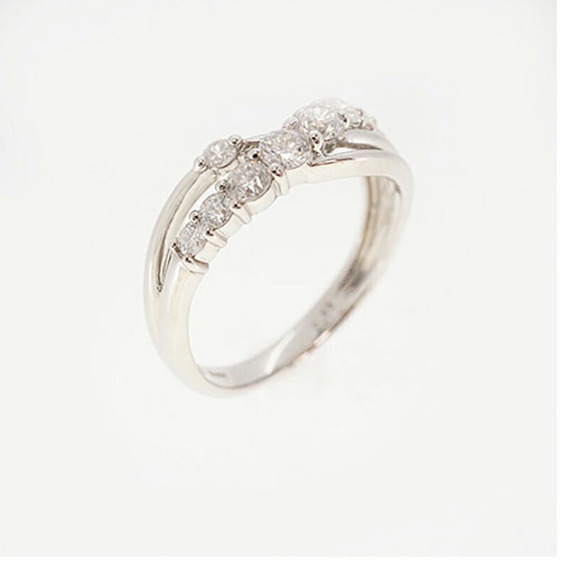 【ju202】 リング Pt900 プラチナ ダイヤモンド 0.63ct 12.5号 未使用【中古】レディース