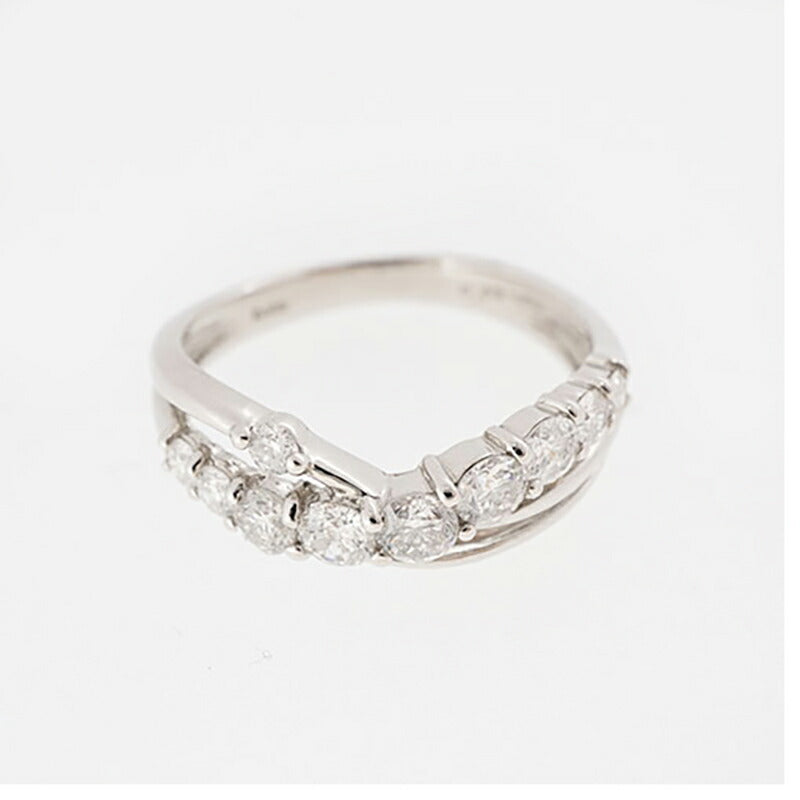 【ju202】 リング Pt900 プラチナ ダイヤモンド 0.63ct 12.5号 未使用【中古】レディース
