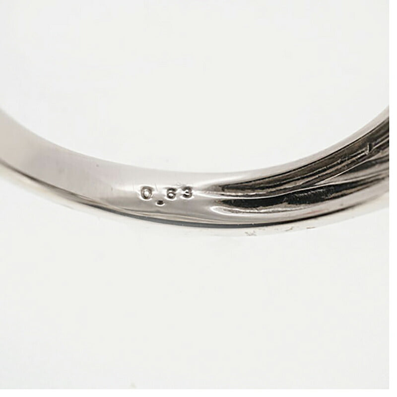 【ju202】 リング Pt900 プラチナ ダイヤモンド 0.63ct 12.5号 未使用【中古】レディース