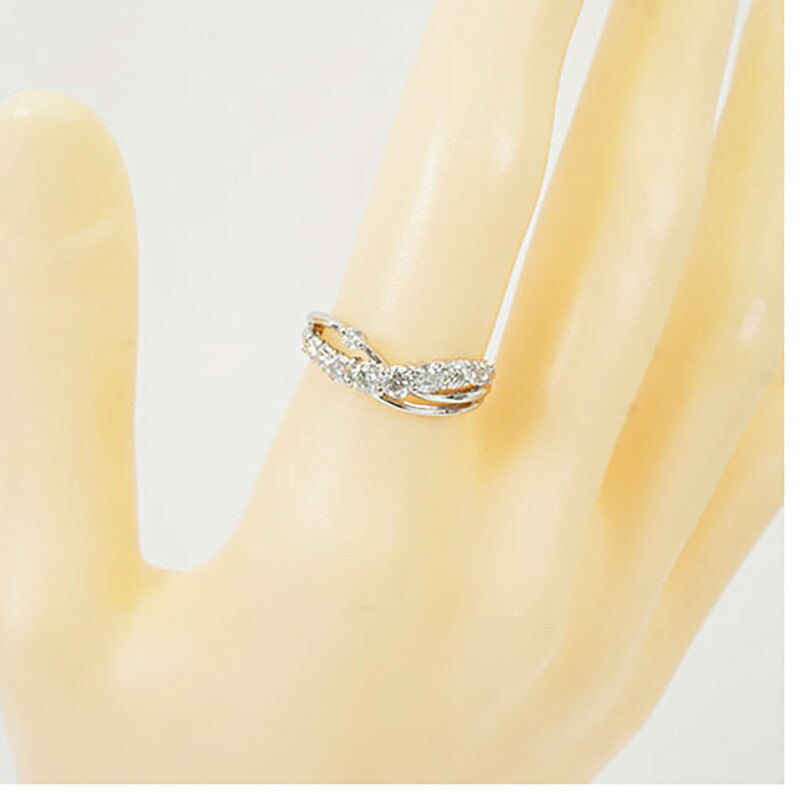 【ju202】 リング Pt900 プラチナ ダイヤモンド 0.63ct 12.5号 未使用【中古】レディース