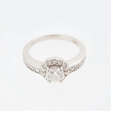 【ju206】 リング Pt900 プラチナ ダイヤモンド 0.5ct/0.34ct 11.5号 未使用【中古】レディース