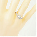 【ju206】 リング Pt900 プラチナ ダイヤモンド 0.5ct/0.34ct 11.5号 未使用【中古】レディース