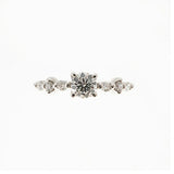 【ju209】 リング Pt900 プラチナ ダイヤモンド 0.300ct/0.150ct 8.5号 未使用【中古】レディース