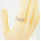 【ju212】 リング Pt900 プラチナ ダイヤモンド 0.307ct/0.45ct 13号 未使用【中古】レディース