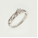 【ju226】 リング Pt900 プラチナ ピンクダイヤモンド ダイヤモンド 0.21ct/0.02ct 11号 未使用【中古】レディース
