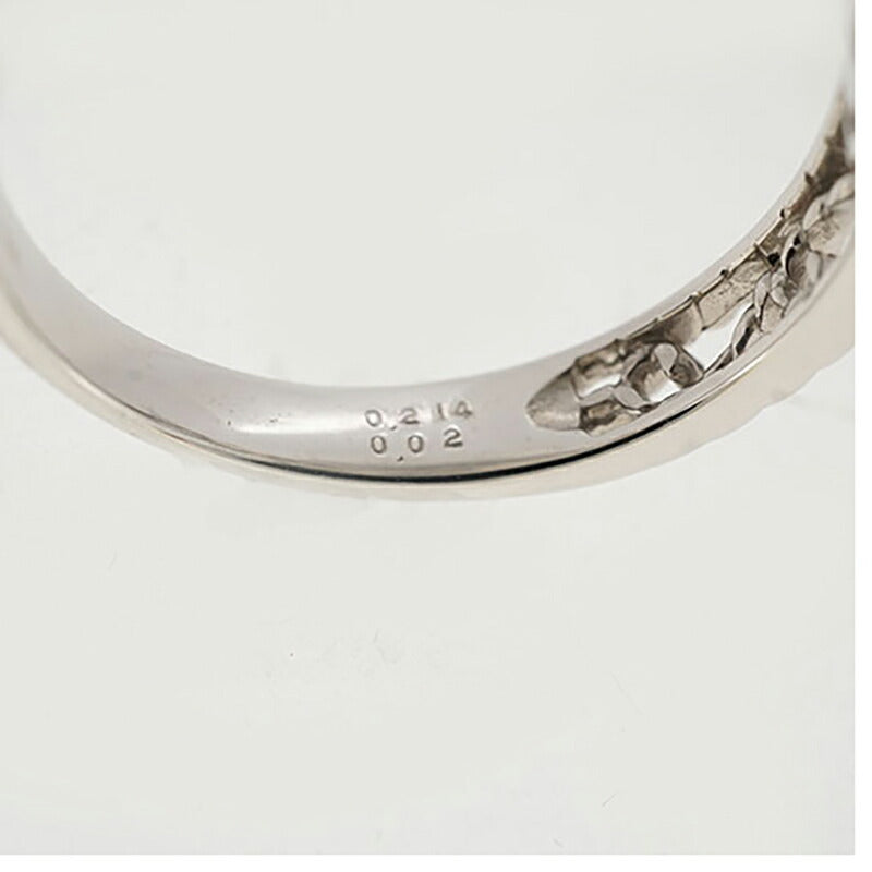 【ju226】 リング Pt900 プラチナ ピンクダイヤモンド ダイヤモンド 0.21ct/0.02ct 11号 未使用【中古】レディース