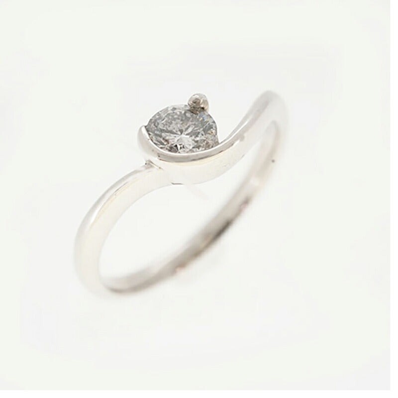 【ju227】 リング 一粒ダイヤ Pt900 プラチナ ダイヤモンド 0.3ct 11号 未使用【中古】レディース