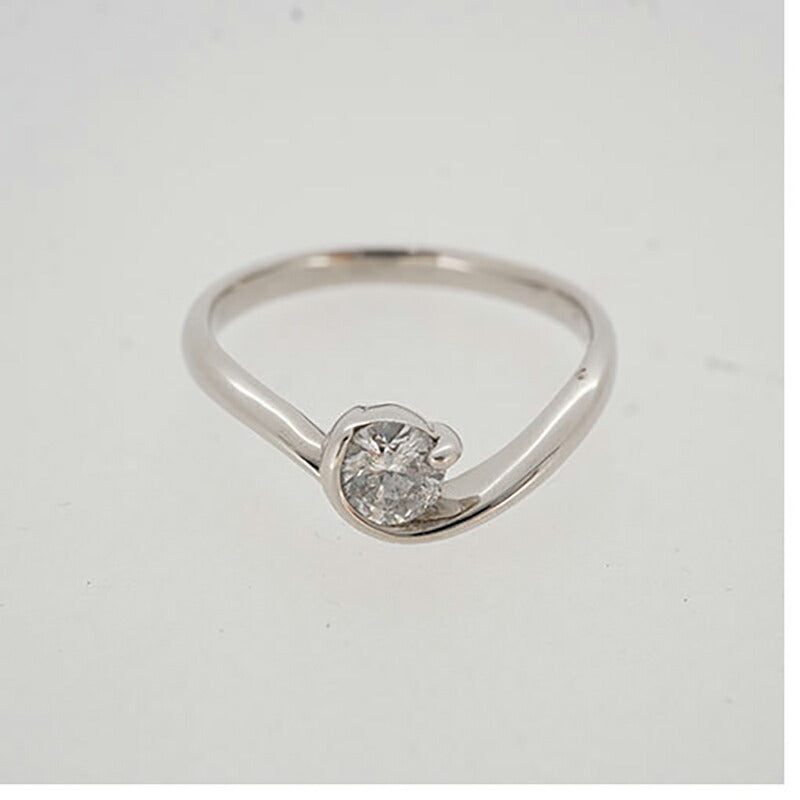 【ju227】 リング 一粒ダイヤ Pt900 プラチナ ダイヤモンド 0.3ct 11号 未使用【中古】レディース
