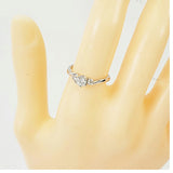 【ju286】 リング Pt900 プラチナ ダイヤモンド 0.329ct/0.100ct 12号 未使用【中古】レディース