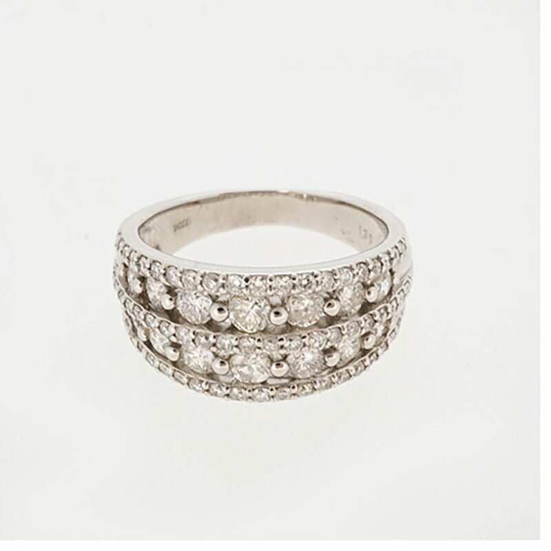 【ju288】 リング Pt900 プラチナ ダイヤモンド 1.35ct 13号 未使用【中古】レディース