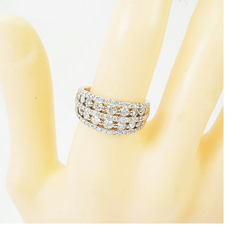 【ju288】 リング Pt900 プラチナ ダイヤモンド 1.35ct 13号 未使用【中古】レディース