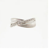 【ju289】 リング Pt950 プラチナ ダイヤモンド 0.18ct 13号 未使用【中古】レディース