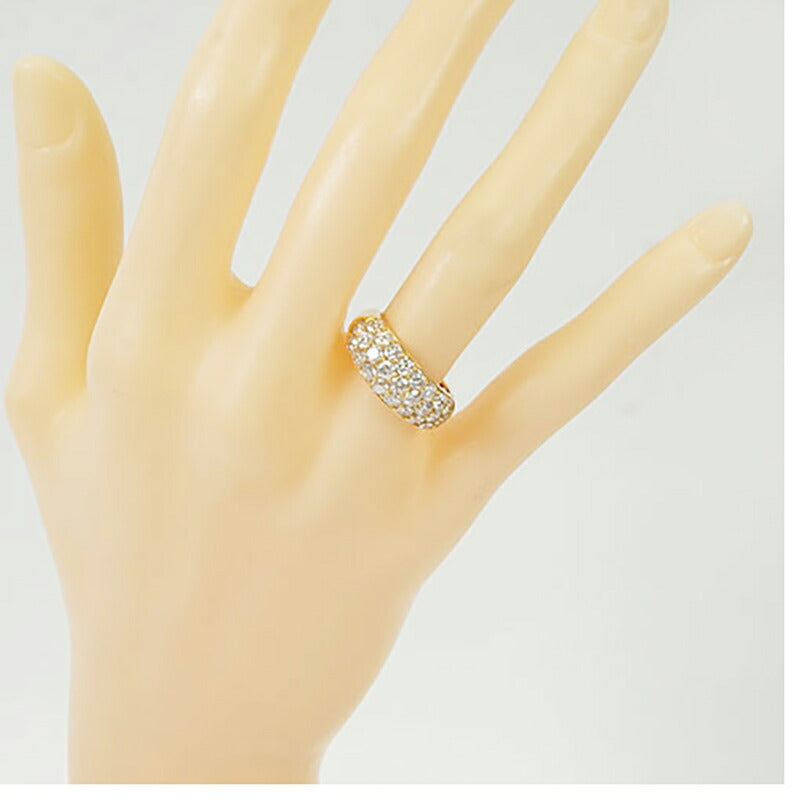 【ju291】 リング K18YG イエローゴールド ダイヤモンド 2ct 10号 未使用【中古】レディース