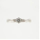 【ju294】 リング Pt950 プラチナ ダイヤモンド 0.15ct 5号 未使用【中古】レディース