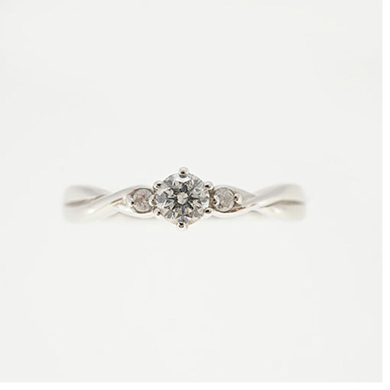 【ju294】 リング Pt950 プラチナ ダイヤモンド 0.15ct 5号 未使用【中古】レディース
