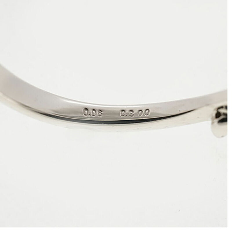 【ju296】 リング Pt900 プラチナ ダイヤモンド 0.307ct/0.200ct 11号 未使用【中古】レディース