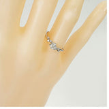 【ju296】 リング Pt900 プラチナ ダイヤモンド 0.307ct/0.200ct 11号 未使用【中古】レディース