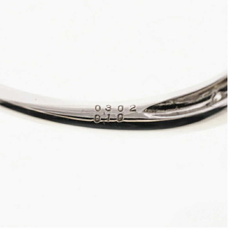 【ju330】 リング Pt900 プラチナ ダイヤモンド 0.302ct/0.100ct 11.5号 未使用【中古】レディース