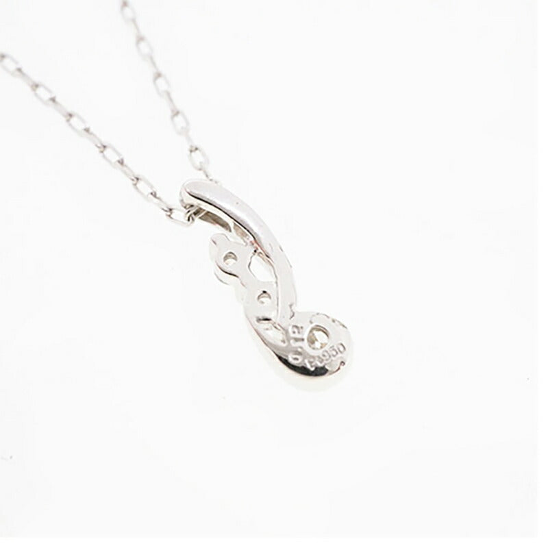 【jv369】 ネックレス Pt950 プラチナ ダイヤモンド 0.12ct 未使用【中古】レディース