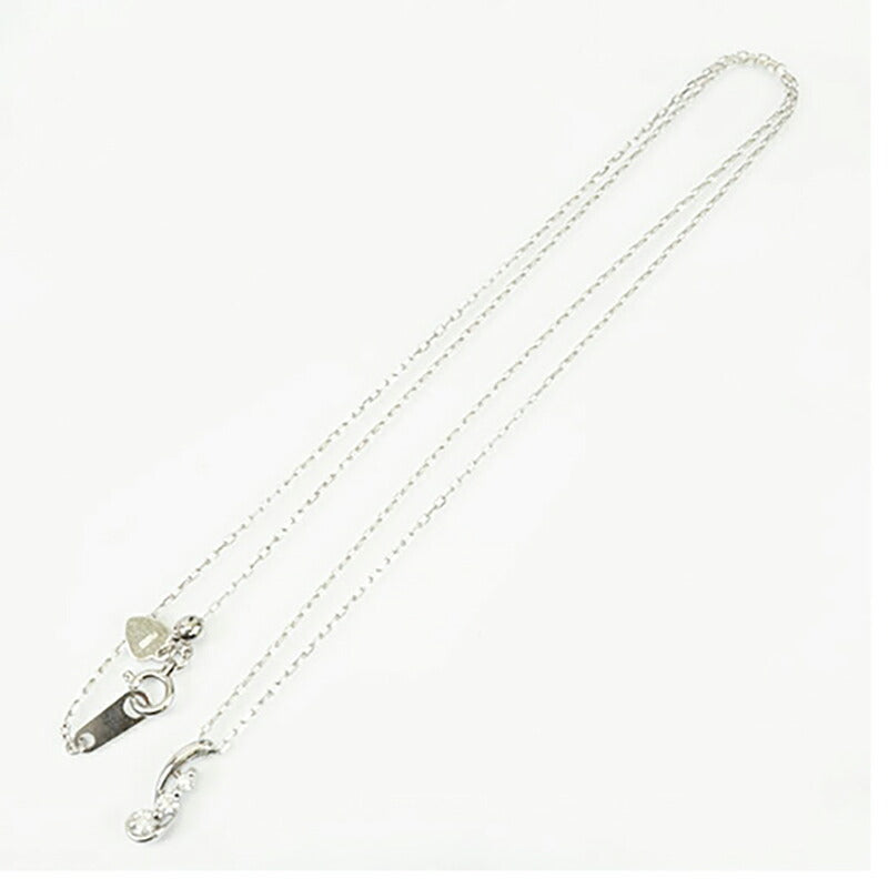 【jv369】 ネックレス Pt950 プラチナ ダイヤモンド 0.12ct 未使用【中古】レディース
