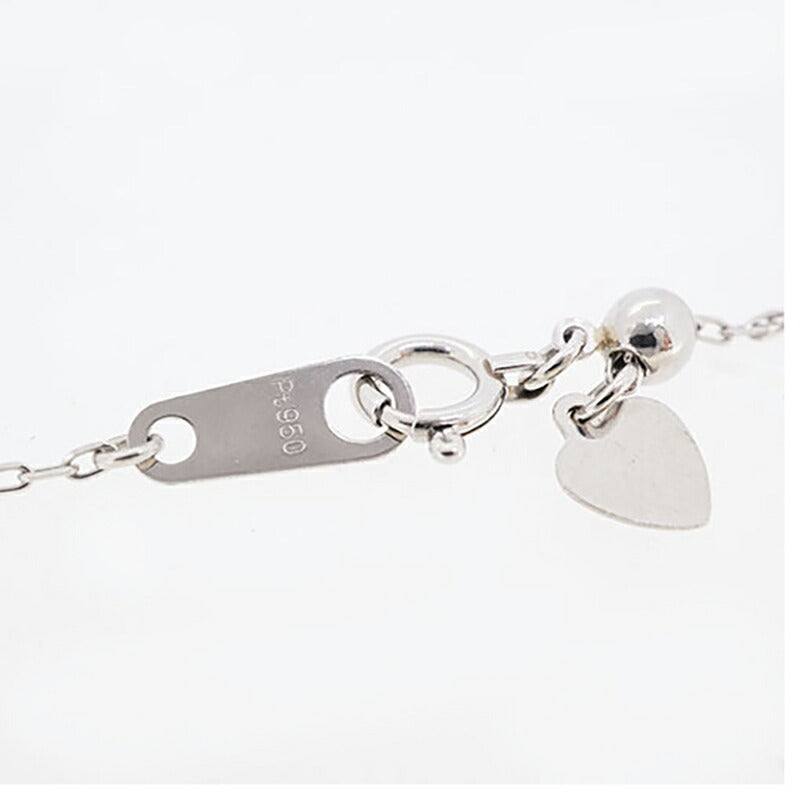 【jv369】 ネックレス Pt950 プラチナ ダイヤモンド 0.12ct 未使用【中古】レディース
