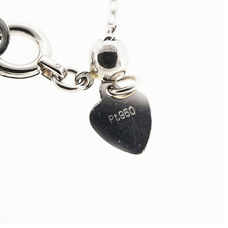 【jv369】 ネックレス Pt950 プラチナ ダイヤモンド 0.12ct 未使用【中古】レディース