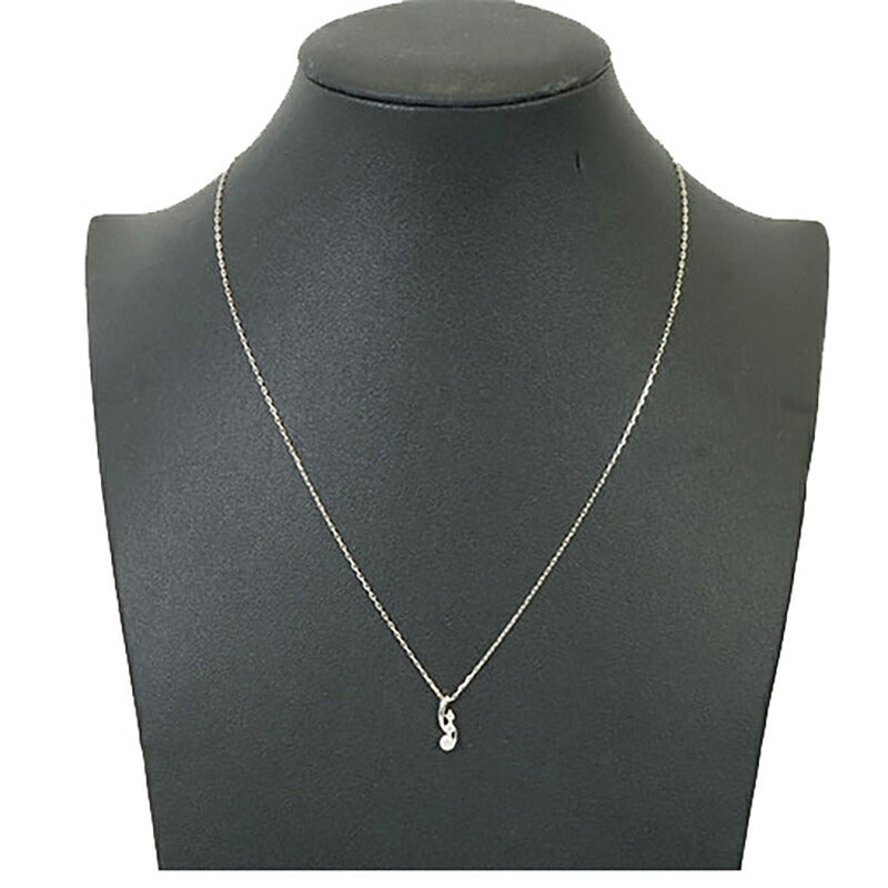 【jv369】 ネックレス Pt950 プラチナ ダイヤモンド 0.12ct 未使用【中古】レディース