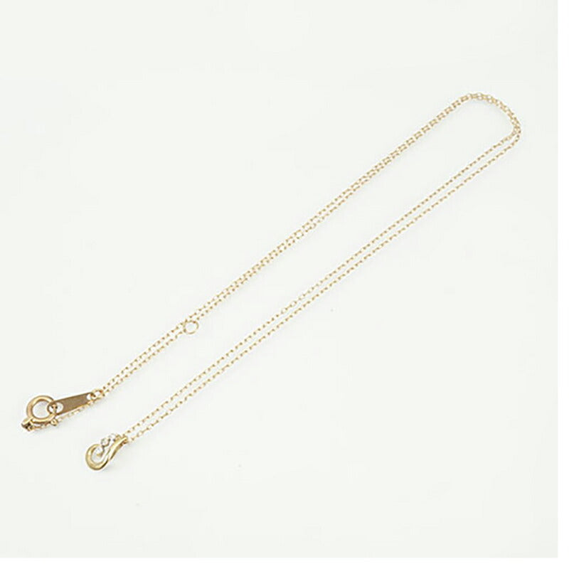 【jv399】 ネックレス K10YG イエローゴールド ダイヤモンド 0.02ct 未使用【中古】レディース