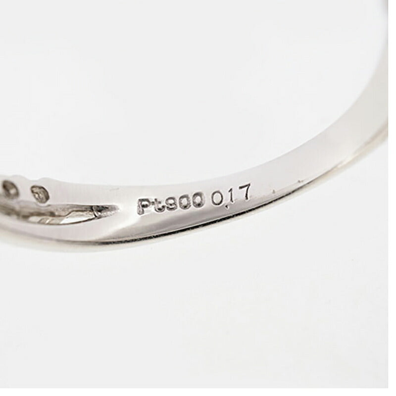 【jv403】 リング Pt900 プラチナ ダイヤモンド 0.17ct 10号 未使用【中古】レディース