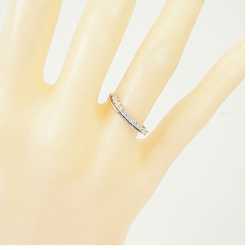 【jv403】 リング Pt900 プラチナ ダイヤモンド 0.17ct 10号 未使用【中古】レディース