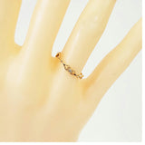 【jv408】 リング K10YG イエローゴールド ダイヤモンド 0.01ct 10号 未使用【中古】レディース