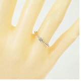 【jv414】 リング Pt950 プラチナ ダイヤモンド 0.12ct 10号 未使用【中古】レディース