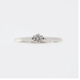 【jv420】 リング 一粒ダイヤ Pt950 プラチナ ダイヤモンド 0.1ct 10号 未使用【中古】レディース