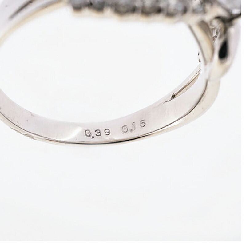 【jv434】 リング Pt900 プラチナ ダイヤモンド 0.39ct/0.15ct 12.5号 未使用【中古】レディース