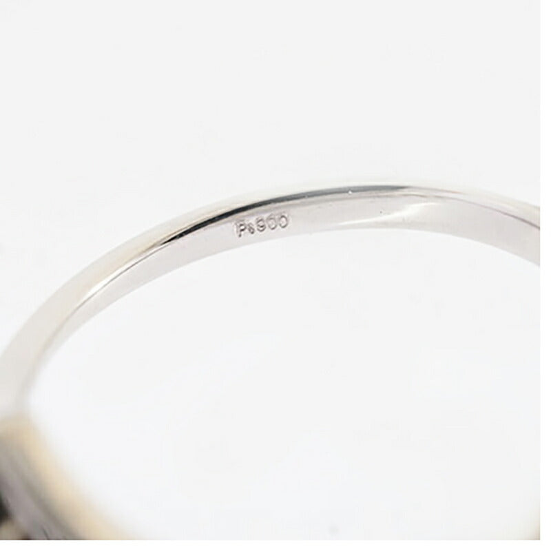 【jv443】 リング ハートモチーフ Pt900 プラチナ ダイヤモンド 0.21ct 11号 未使用【中古】レディース