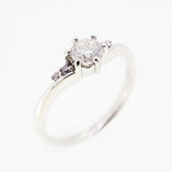 【jv447】 リング Pt900 プラチナ ピンクダイヤモンド ダイヤモンド 0.328ct/0.04ct 11号 未使用【中古】レディース