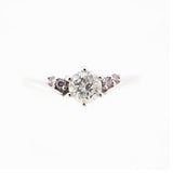 【jv447】 リング Pt900 プラチナ ピンクダイヤモンド ダイヤモンド 0.328ct/0.04ct 11号 未使用【中古】レディース